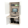 Inval Computer WorkCentre - Washed Oak/Beech AM-16423